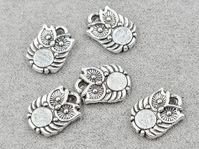 Підвіска сова 10*14 мм 20 шт металічна