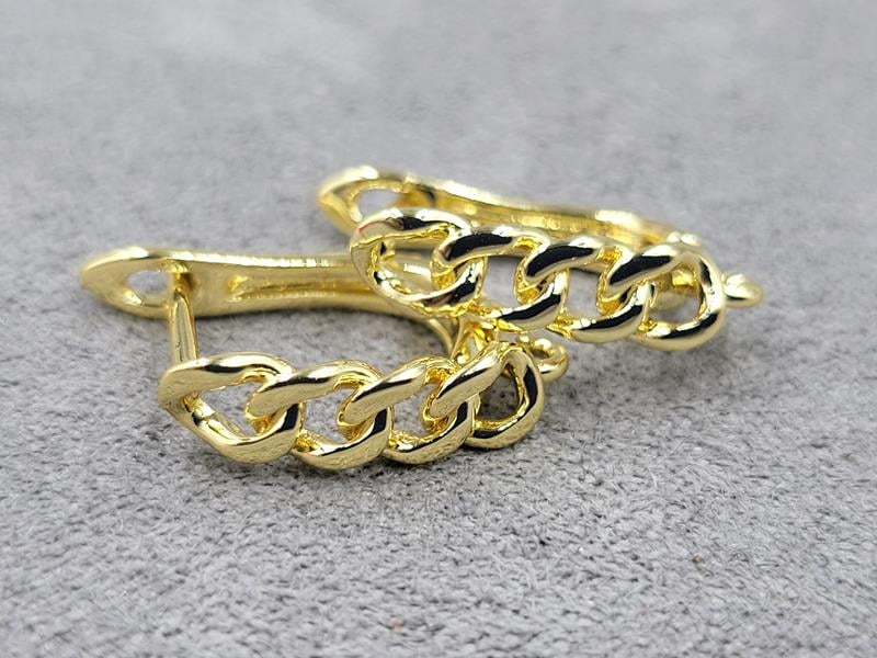 Швенза 4,4*17 мм колір лимонне золото (гіпоалергений сплав)