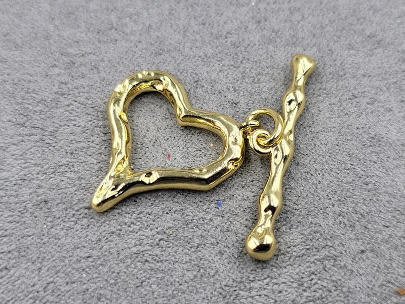 Замок тогл 20*21 мм колір лимонне золото (гіпоалергений сплав)