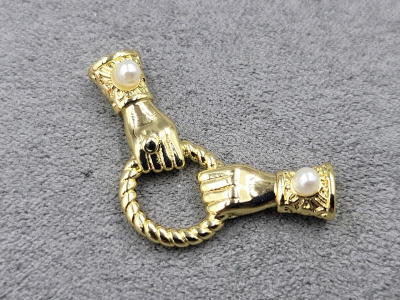 Конектор 12*32 мм колір лимонне золото (гіпоалергений сплав)