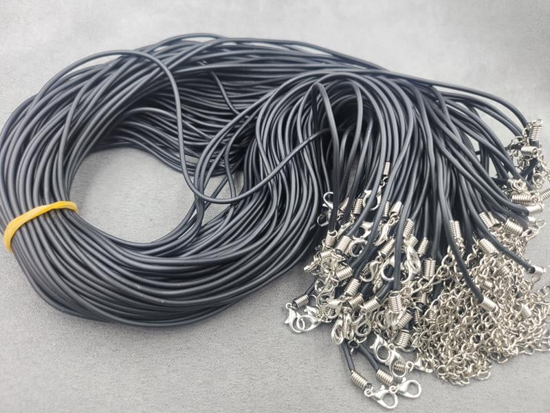 Шнурки 2 мм 100 штук 60 см каучук