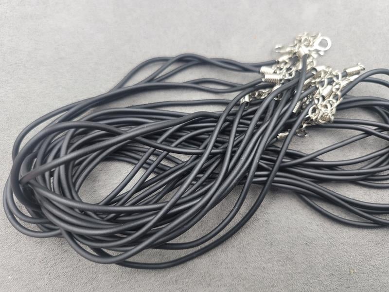 Шнурки 2 мм 10 штук 60 см каучук