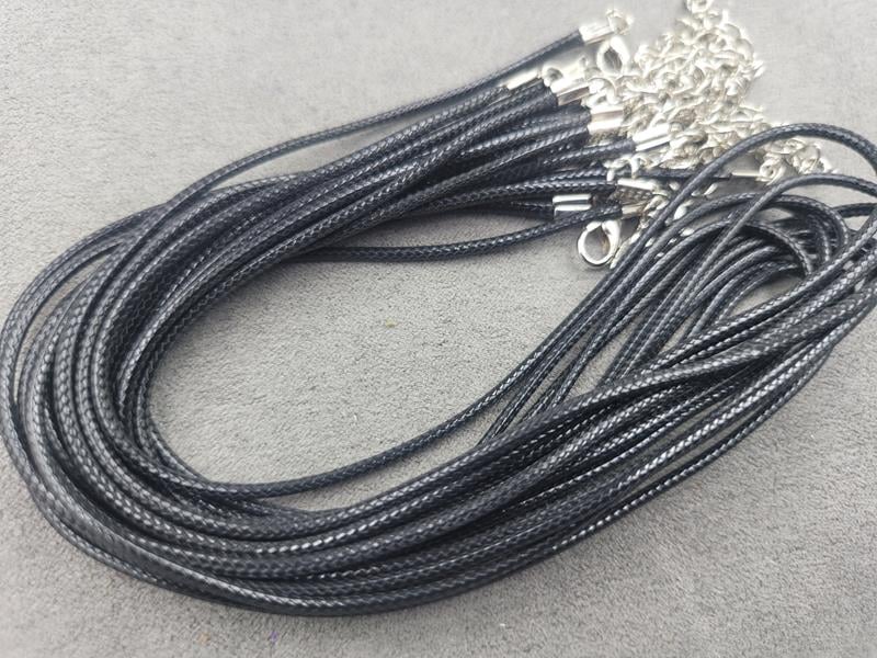 Шнурки 1,5 мм 45 см 10 штук вощений