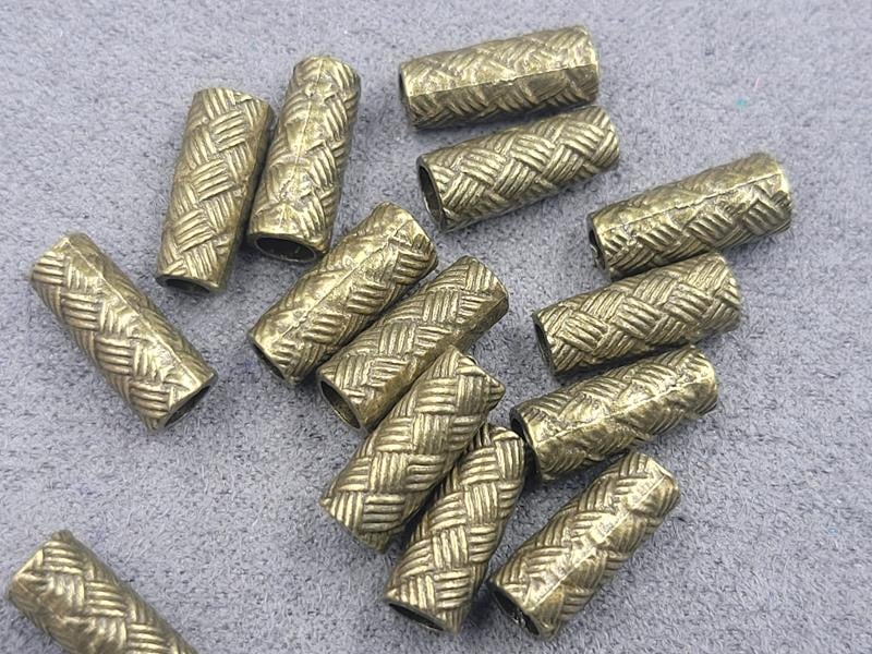 Бусина 5*12 мм 30 шт колір бронза