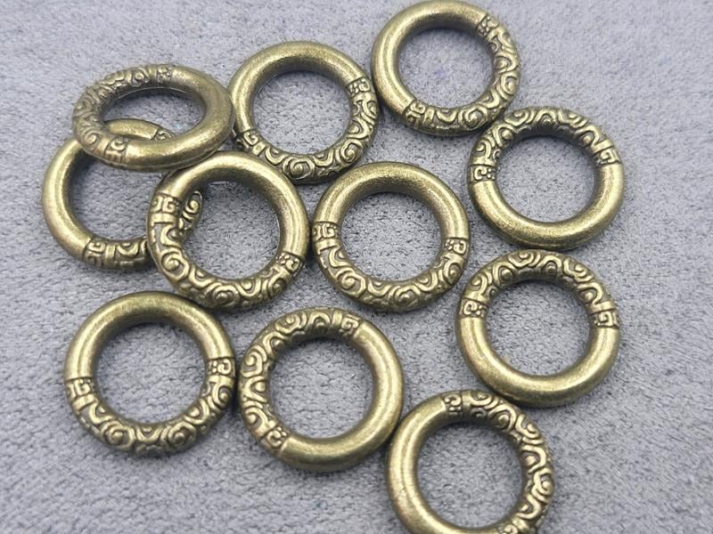 Бусина 13 мм 21 шт колір бронза