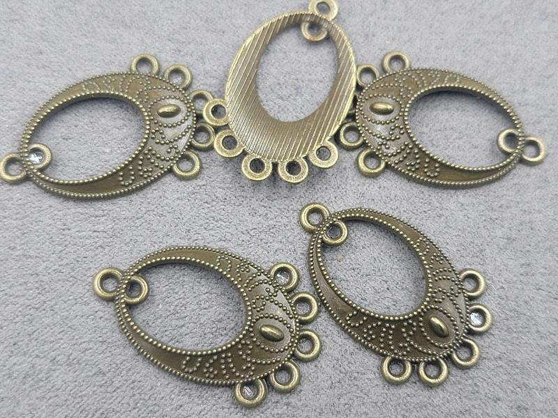 Конектор 17*31 мм 13 шт колір бронза