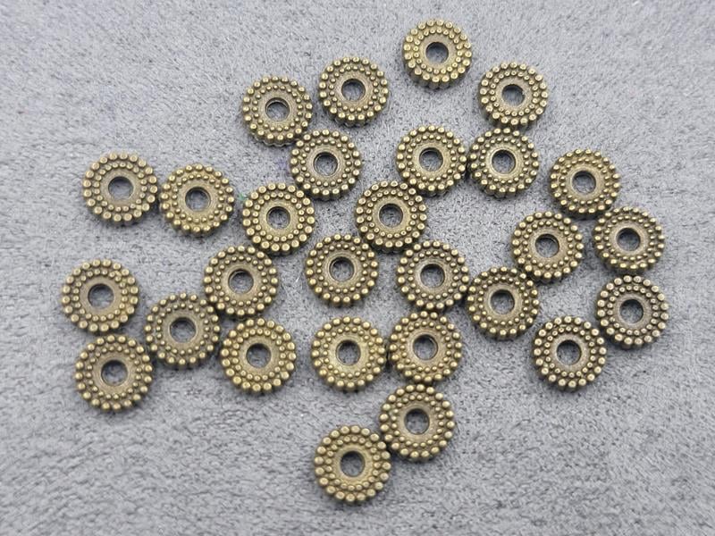 Рондель 6 мм 130 шт колір бронза