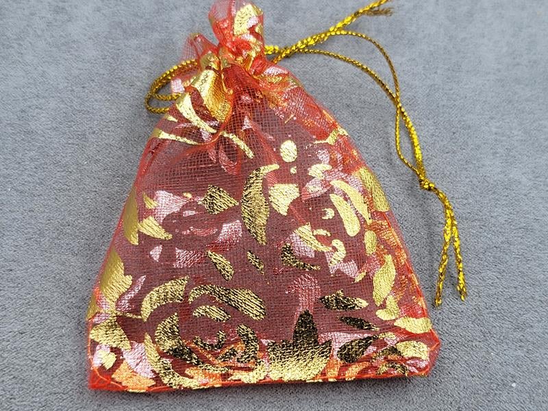 Мішечки з органзи 7*9 см 100 штук червоні