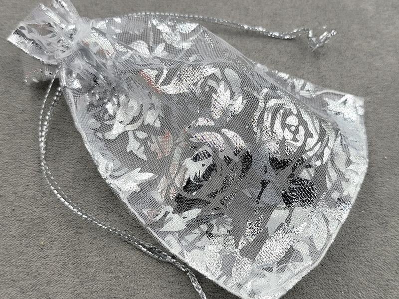 Мішечки з органзи 9*12 см 100 штук білі