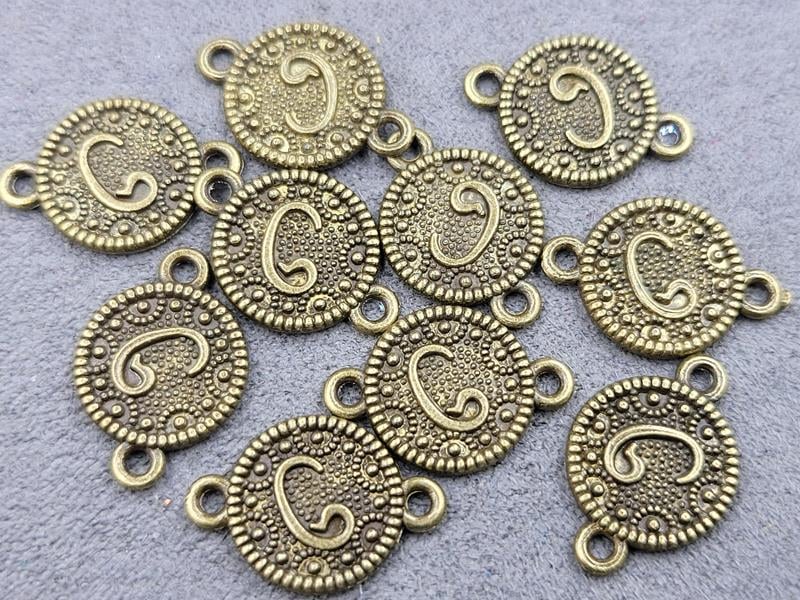 Конектор 12*18 мм 27 штук колір бронза