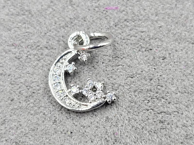 Підвіска 8*12 мм колір сталь (гіпоалергений сплав)