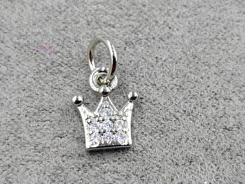 Підвіска 8*10 мм колір сталь (гіпоалергений сплав)