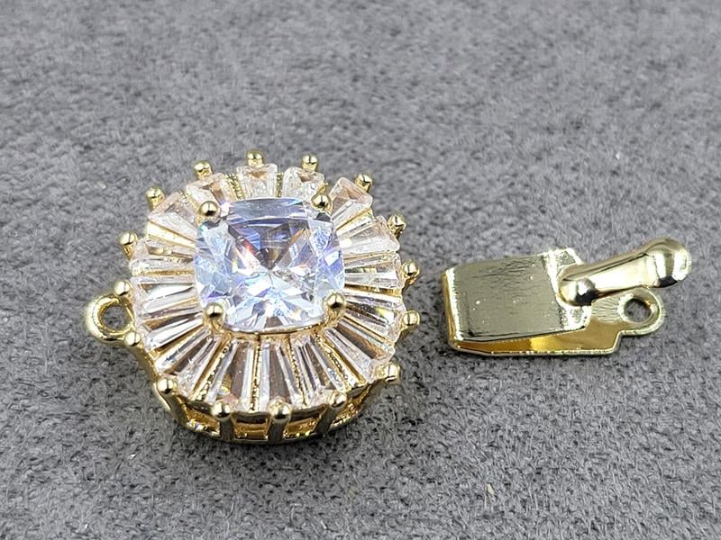 Замок 15 мм колір лимонне золото нержавіюча сталь