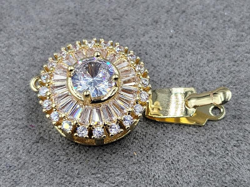 Замок 15 мм колір лимонне золото нержавіюча сталь