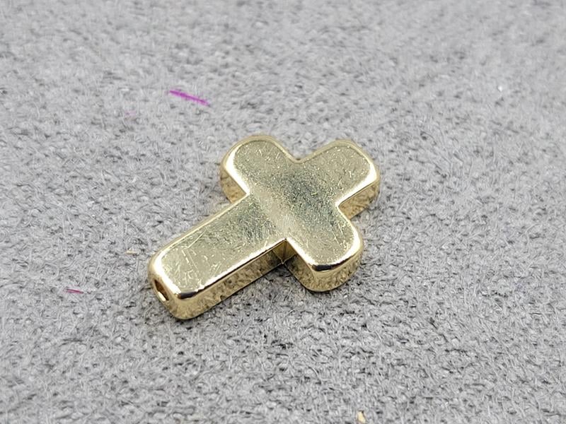 Бусина 8*12 мм колір золото (гіпоалергений сплав)