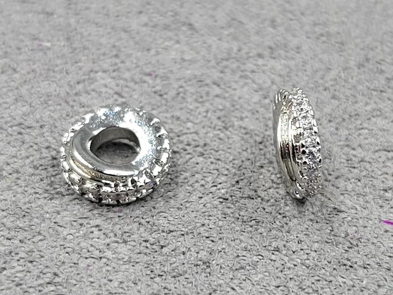 Рондель 8*3 мм колір сталь ( гіпоалергений сплав)