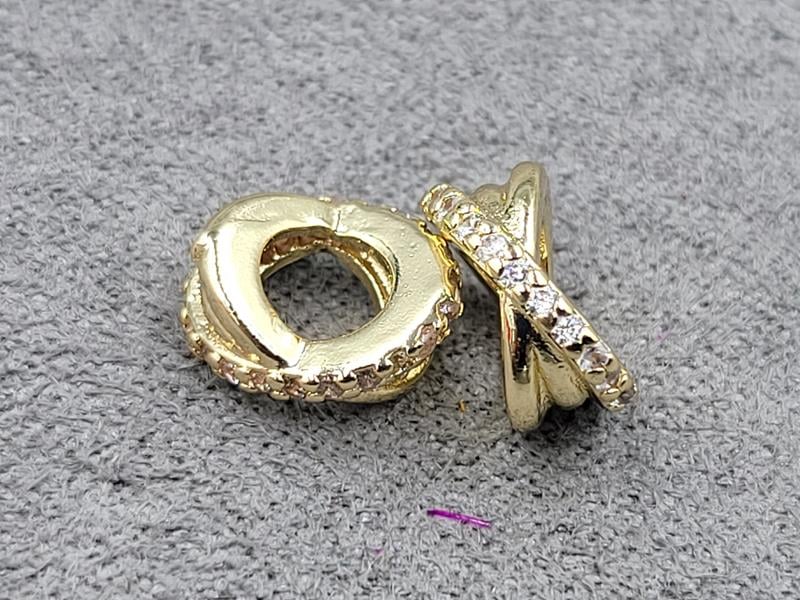 Рондель 10*4 мм колір лимонне золото ( гіпоалергений сплав)