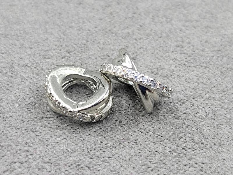 Рондель 10*4 мм колір сталь ( гіпоалергений сплав)