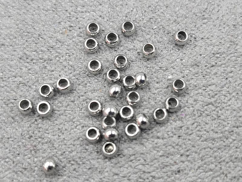 Бусини куля 2 мм 100 шт нержавіюча сталь