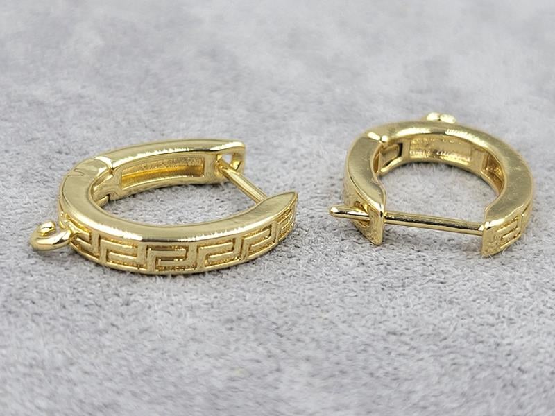 Швенза 3*18 мм колір лимонне золото (гіпоалергений сплав)