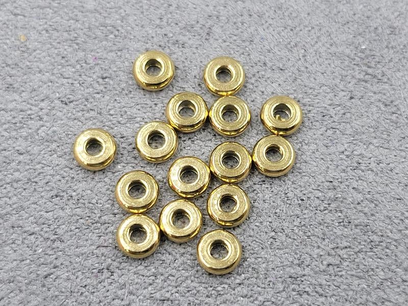 Ронделі 4 мм 20 штук 316L нержавіюча сталь лимонне золото