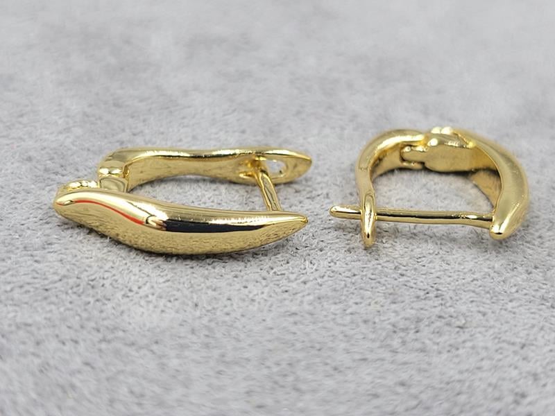 Швенза 3*16 мм колір лимонне золото (гіпоалергений сплав)