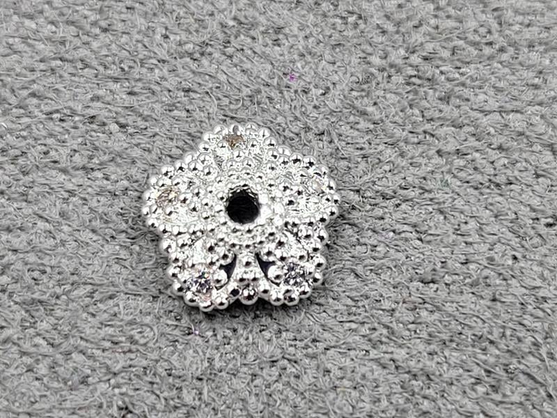 Обіймач 8 мм колір срібло (гіпоалергений сплав)