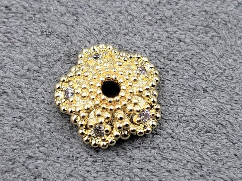 Обіймач 10 мм колір золото (гіпоалергений сплав)