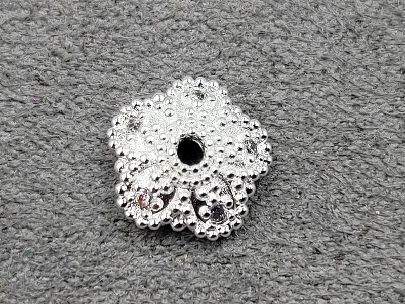 Обіймач 10 мм колір срібло (гіпоалергений сплав)