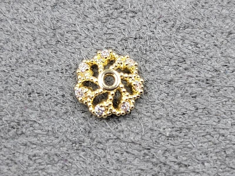 Обіймач 6 мм колір золото (гіпоалергений сплав)