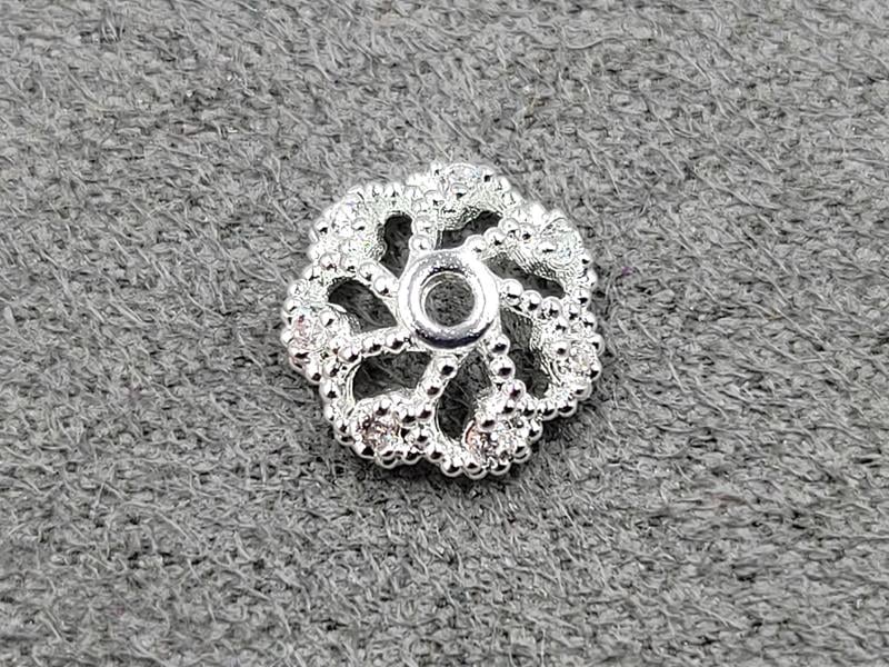 Обіймач 8 мм колір срібло (гіпоалергений сплав)