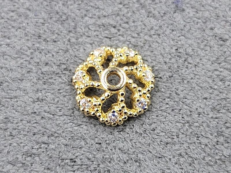 Обіймач 8 мм колір золото (гіпоалергений сплав)