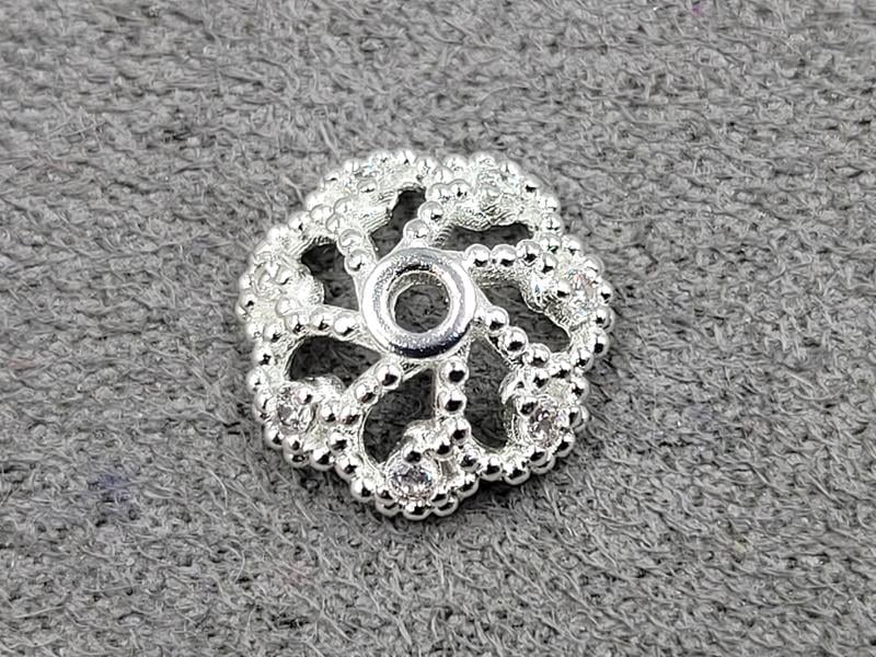 Обіймач 10 мм колір срібло (гіпоалергений сплав)