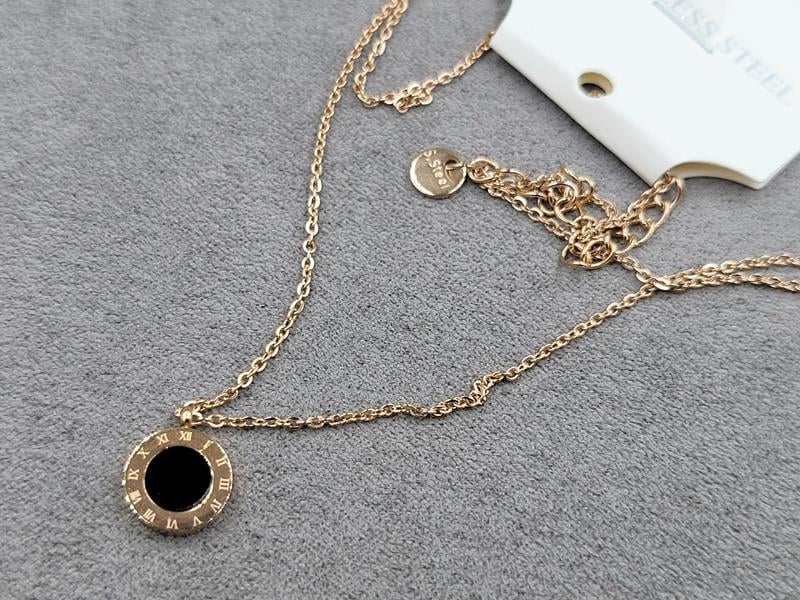 Кулон 10 мм довжина 43 см + 5 см колір рожеве золото нержавіюча сталь