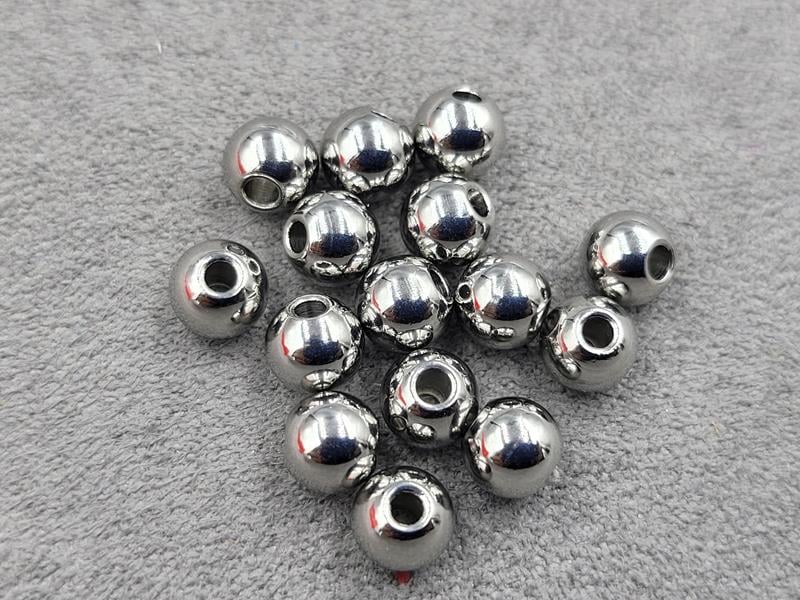 Бусини куля 6 мм 50 шт нержавіюча сталь