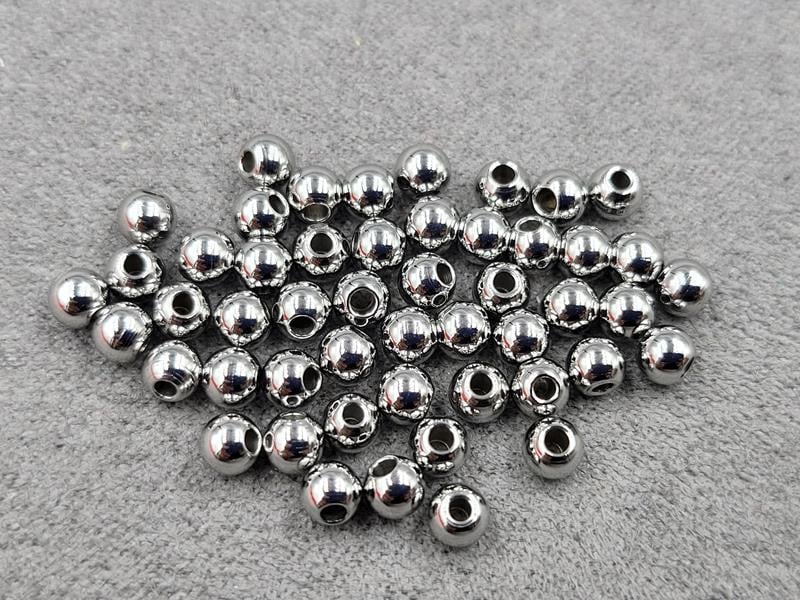 Бусини куля 4 мм 50 шт нержавіюча сталь