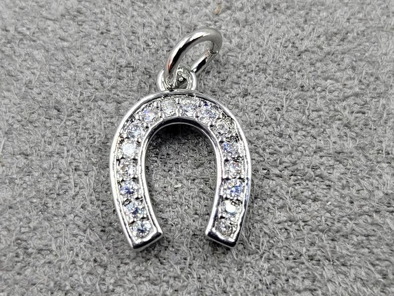 Підвіска *підкова* 9*13 мм колір сталь (гіпоалергений сплав)