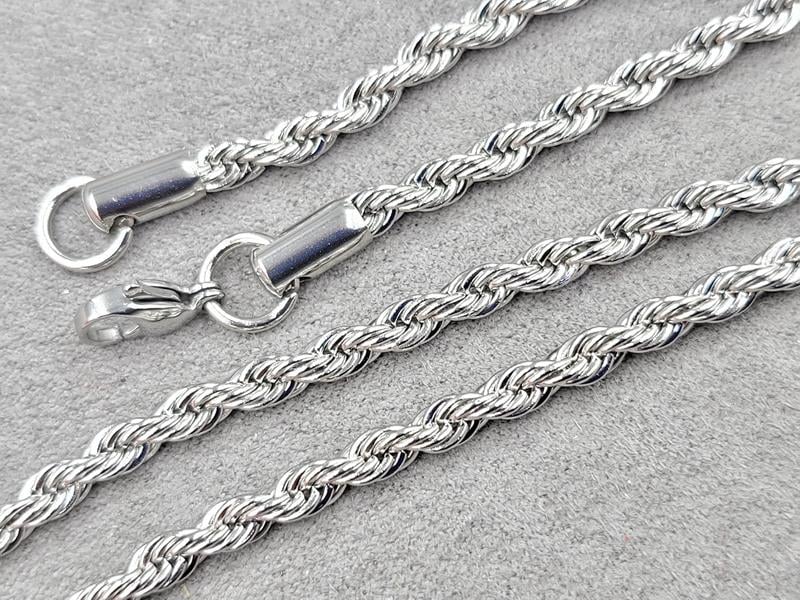 Ланцюг 4 мм довжина 50 см нержавеющая сталь