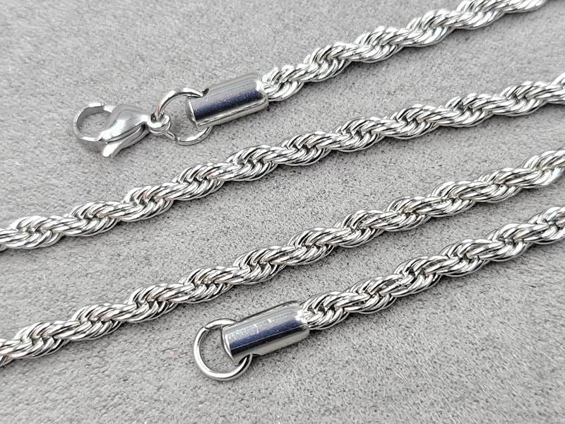 Ланцюг 4 мм довжина 60 см нержавеющая сталь