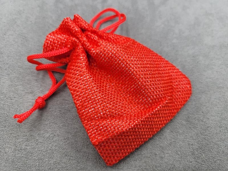 Мішечки мішковина 7*9 см 10 шт червоні