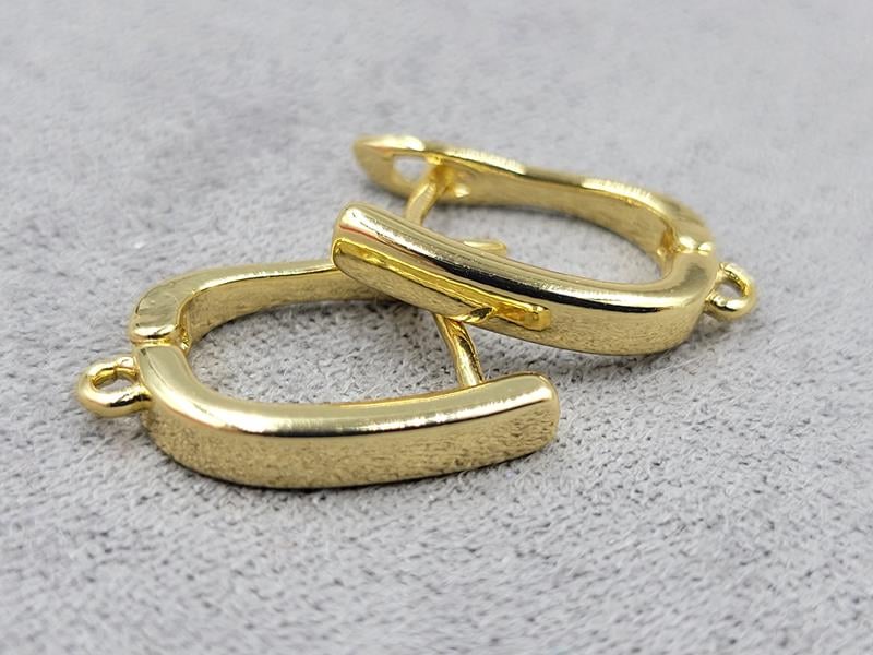 Швенза 3*17 мм колір лимонне золото (гіпоалергений сплав)