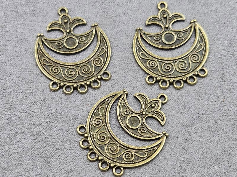 Конектор 28*37 мм 6 шт колір бронза