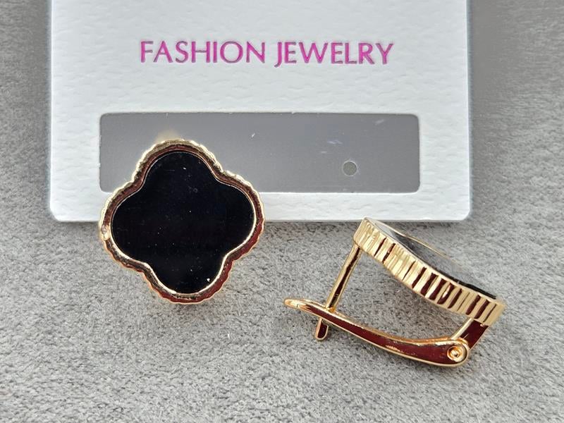 Сережки 16 мм колір золото 18к ( гіпоалергений сплав)