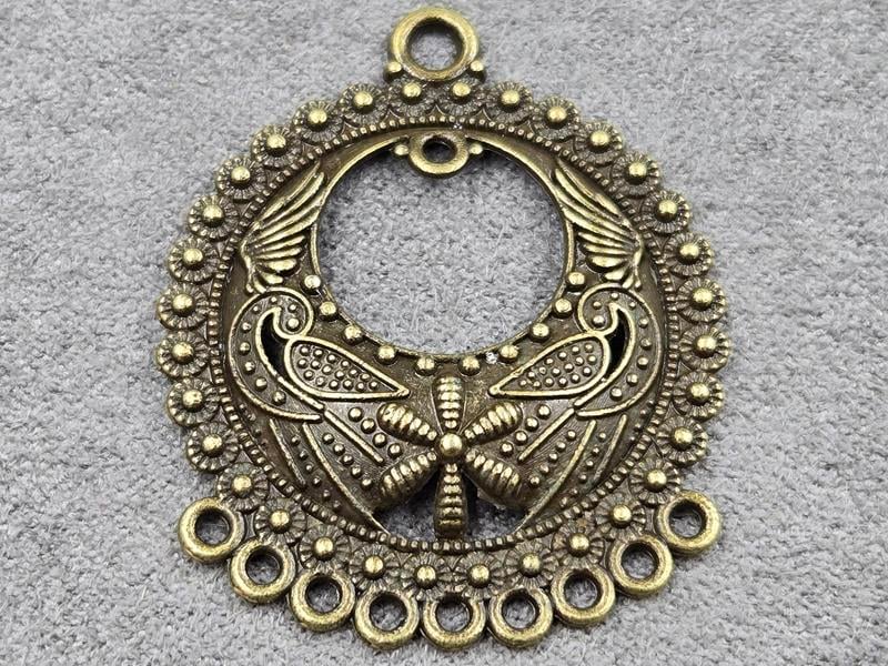 Конектор 30*36 мм 7 штук колір бронза