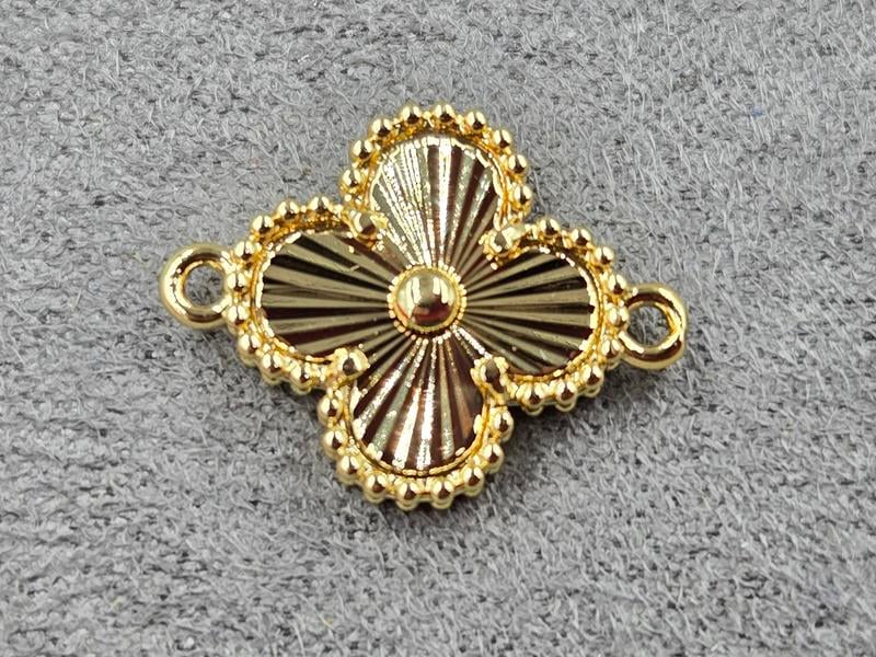 Конектор 15*20 мм колір лимонне золото (гіпоалергений сплав)