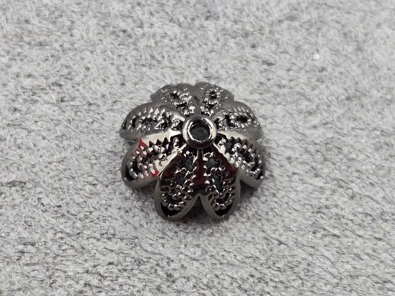 Обіймач 11*6 мм колір чорний (гіпоалергений сплав)