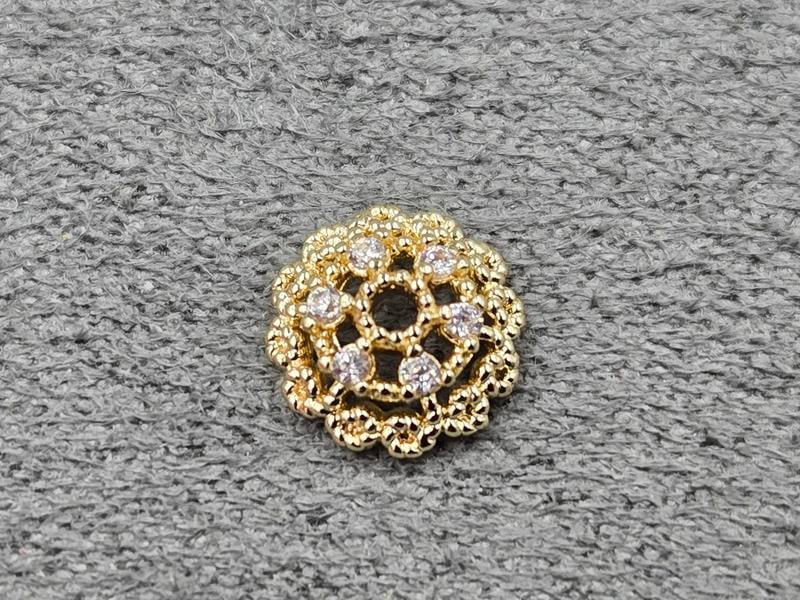 Обіймач 8 мм колір золото (гіпоалергений сплав)