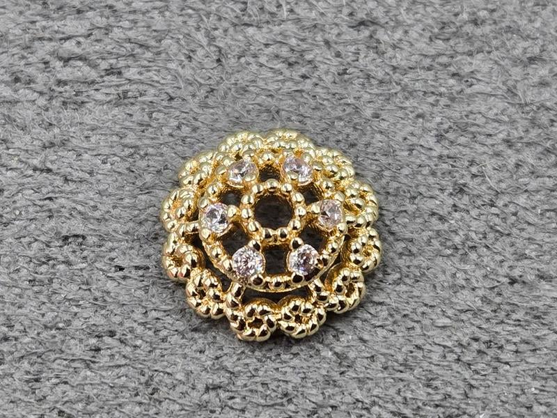 Обіймач 10 мм колір золото (гіпоалергений сплав)