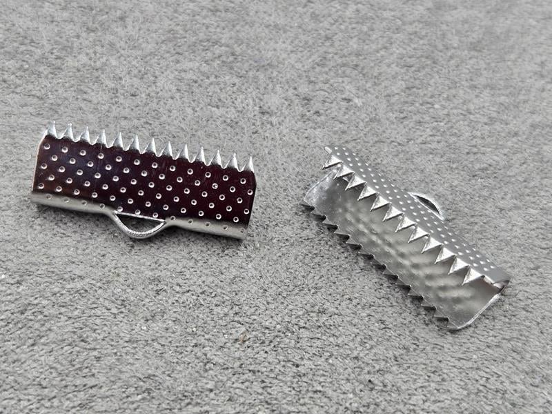 Затискач на стрічку 2 см 20 штук нержавіюча сталь