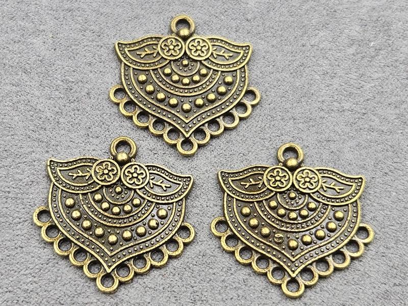 Конектор 28*28 мм 8 шт колір бронза